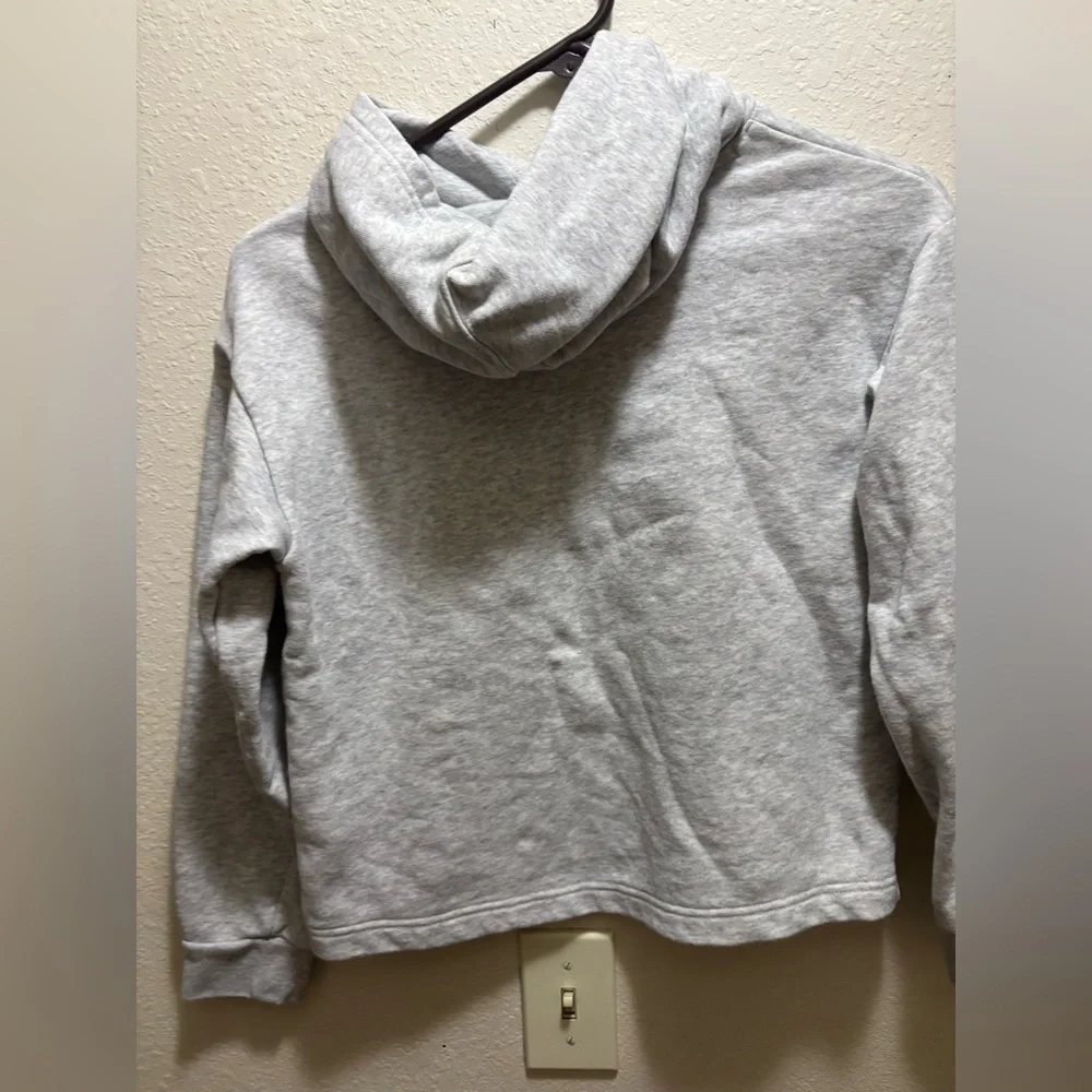 Converse Girls Large (12-13) Grey Hoodie | All Star Chuck Taylor Logo | EUC - Picture 3 of 3